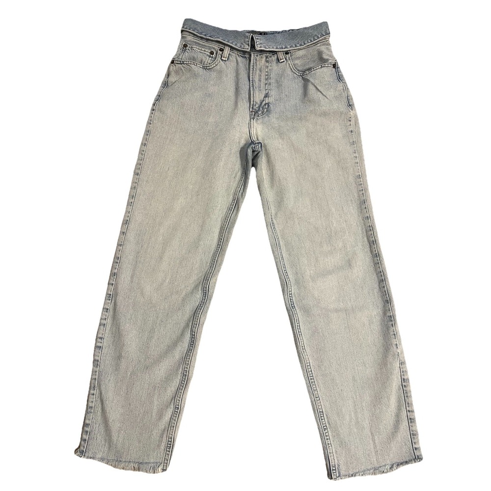 Abercrombie & Fitch Jeans Women 4L/27 Blue Mom High Rise Stretch Denim - Picture 2 of 5